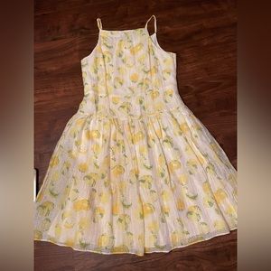 Ann Taylor - lemon print sleeveless dress